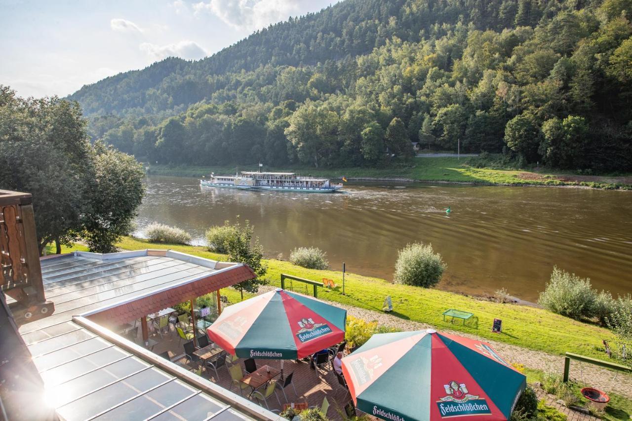 Pension Bomaetscher Prossen Buitenkant foto